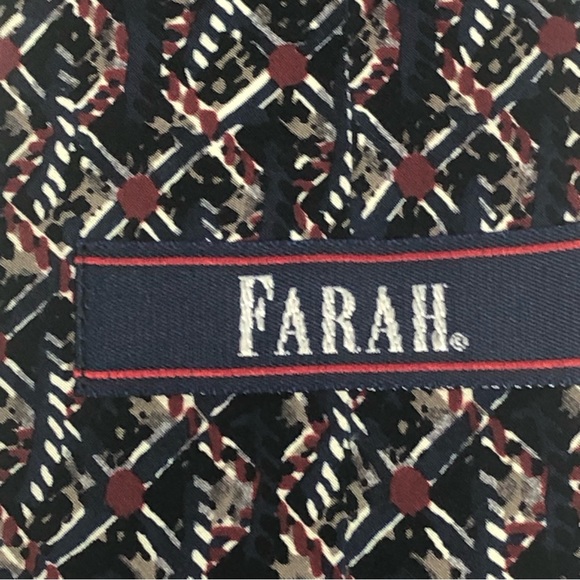 Farrah Multicolored Abstract Print Silk Tie - Picture 11 of 13